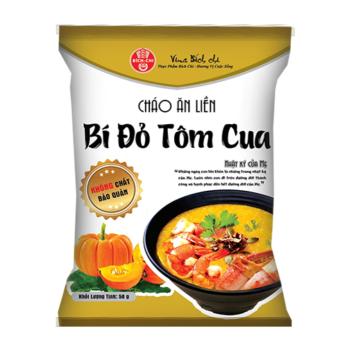 Cháo bí đỏ tôm cua