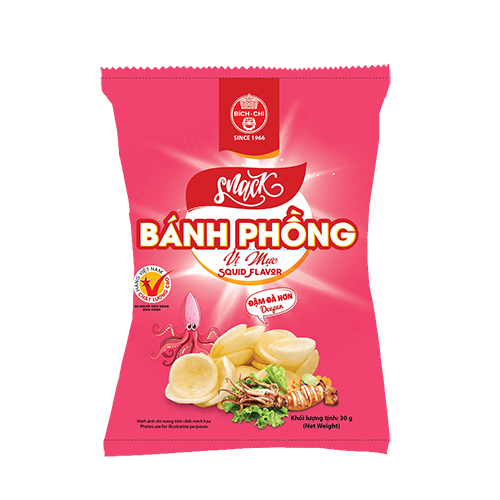 Snack Bánh Phồng vị mực