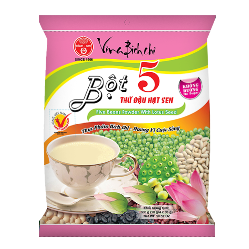 Bột 5 thứ đậu hạt sen không đường