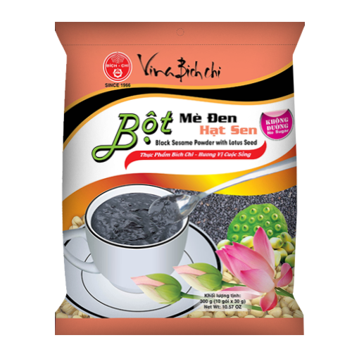 Bột mè đen hạt sen - Không đường