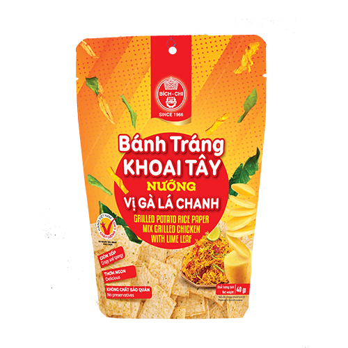 Bánh tráng khoai tây nướng - vị gà lá chanh