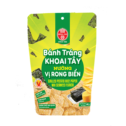 Bánh tráng khoai tây nướng - vị rong biển