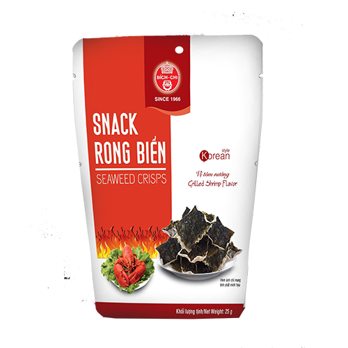 Snack rong biển vị tôm nướng