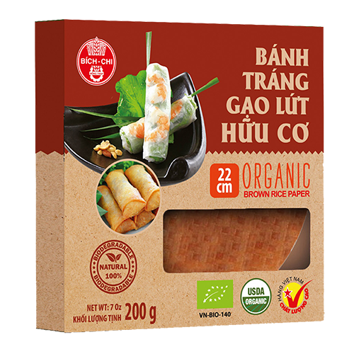 Bánh tráng gạo lứt hữu cơ